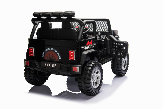Детский электромобиль джип XMX с полным приводом (черный, EVA, 12V) - XMX618-4WD-BLACK