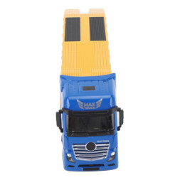 Металлический грузовик трейлер HUI NA TOYS масштаб 1:50 - HN1730-YELLOW