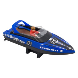 Радиоуправляемый катер яхта (15 км/ч, 25 см, 2 часа игры) - HJ821-BLUE