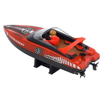 Радиоуправляемый катер яхта (15 км/ч, 25 см, 2 часа игры) - HJ821-RED