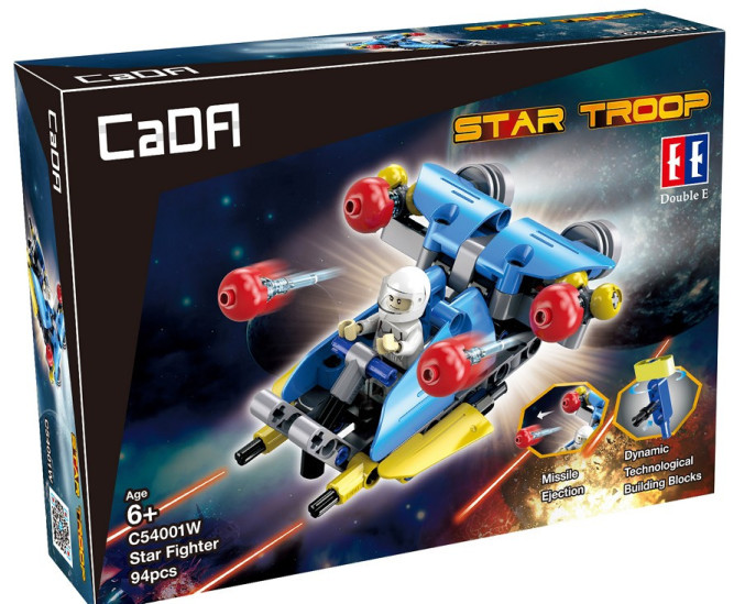 Конструктор Double E Cada Technics, космический корабль, 94 детали - C54001W
