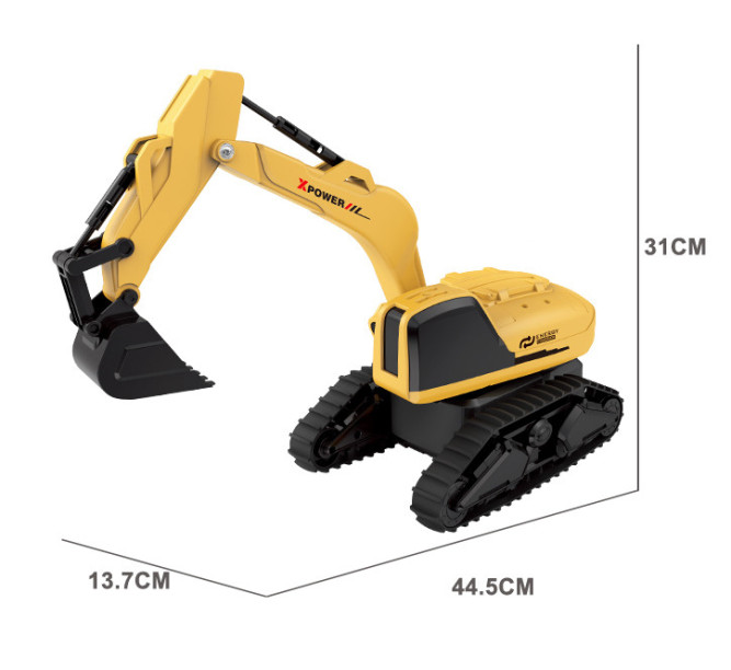 Радиоуправляемый экскаватор Le Neng Toys (пульт часы, акб, звук) - LNT-F4
