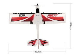 Радиоуправляемый самолет Top RC Riot Pro 1400мм 2.4G RTF - TOP049E