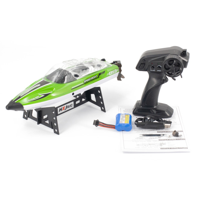 Радиоуправляемый катер RARIDS (36 см, 25 км/ч) - HJ813-GREEN