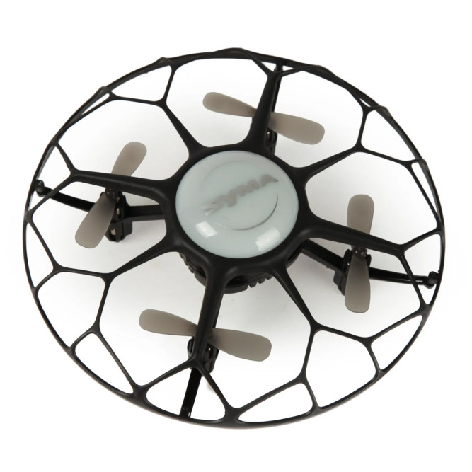 Радиоуправляемая летающая тарелка для детей и начинающих, 2 скорости, 10 трюков, подсветка, защита пропеллеров, аккумулятор