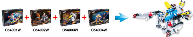 Конструктор Double E Cada Technics, луноход, 102 детали - C54002W