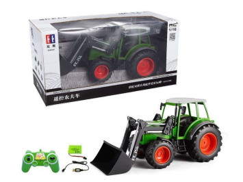 Радиоуправляемый сельскохозяйственный трактор с погрузчиком Double Eagle 1:16 2.4G - E356-003