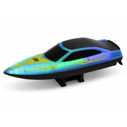 Радиоуправляемый катер (15 км/ч, 25 см, 30 мин, 7 видов подсветки) - HJ825-BLUE