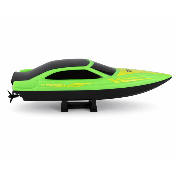 Радиоуправляемый катер (15 км/ч, 25 см, 30 мин, 7 видов подсветки) - HJ825B-GREEN