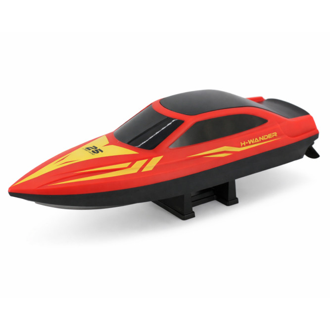Радиоуправляемый катер (15 км/ч, 25 см, 30 мин, 7 видов подсветки) - HJ825B-RED