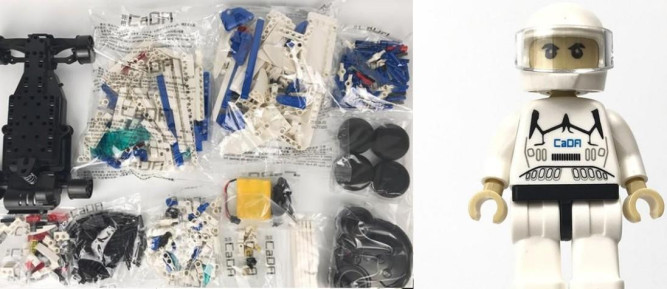 Конструктор Double E Cada Technics, полицейская машина, 430 деталей, пульт управления - C51006W