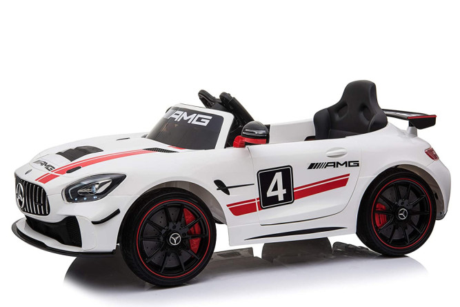 Детский электромобиль Hollicy Mercedes GT4 AMG White 12V - SX1918S-WHITE