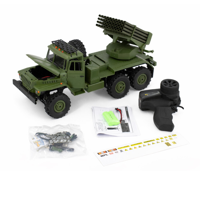 Радиоуправляемый Советский военный грузовик Урал 6WD - WPLB-36-2