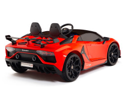 Детский электромобиль Lamborghini Aventador SVJ Red Carbon (дрифт, 15 км/ч, 24V) - SX2028S-RED