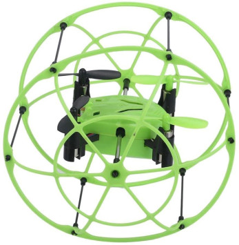 Радиоуправляемый квадрокоптер с защитной сеткой Green SkyWalker - HM1336-GREEN