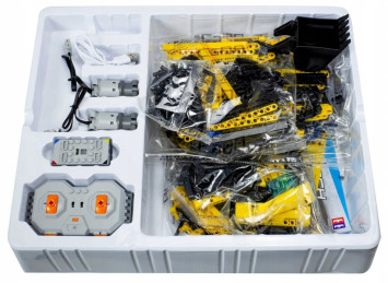 Конструктор CADA deTech радиоуправляемый гусеничный экскаватор (544 детали) - C51057W