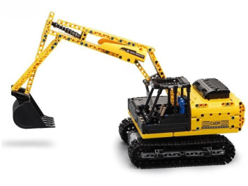 Конструктор CADA deTech радиоуправляемый гусеничный экскаватор (544 детали) - C51057W