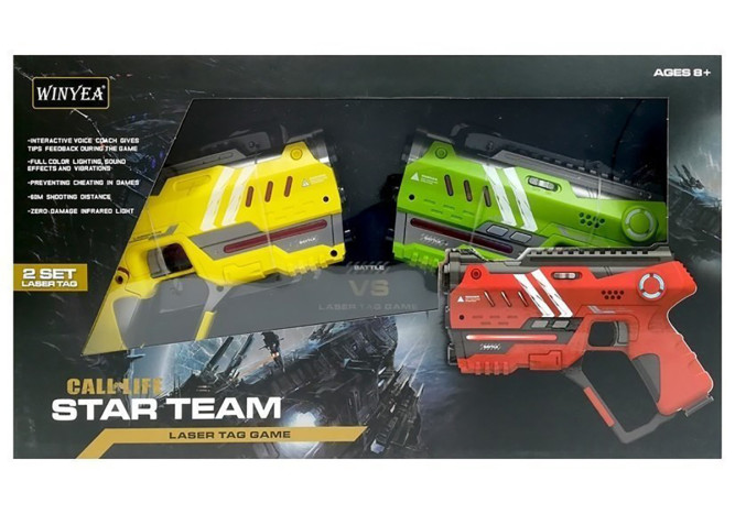 Набор для лазертага Winyea Call of Life Star-Team (2 бластера) - W7008D-GY