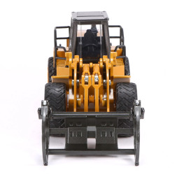Металлический фронтальный погрузчик бревен HUI NA TOYS масштаб 1:40 - HN1914