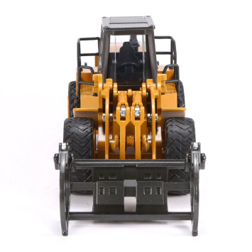 Металлический фронтальный погрузчик бревен HUI NA TOYS масштаб 1:40 - HN1914