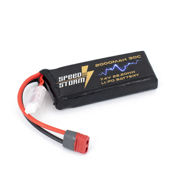 Аккумулятор Speed Storm Li-Po 7.4V 30C 2000 mAh разъем T-plug (Deans) - SS-2S2000-30-D