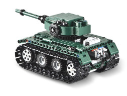 Конструктор Double E Cada Technics, Танк Tiger 1, 313 деталей, пульт управления - C51018W