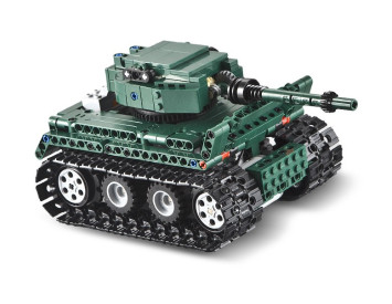 Конструктор Double E Cada Technics, Танк Tiger 1, 313 деталей, пульт управления - C51018W