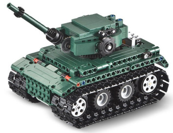 Конструктор Double E Cada Technics, Танк Tiger 1, 313 деталей, пульт управления - C51018W