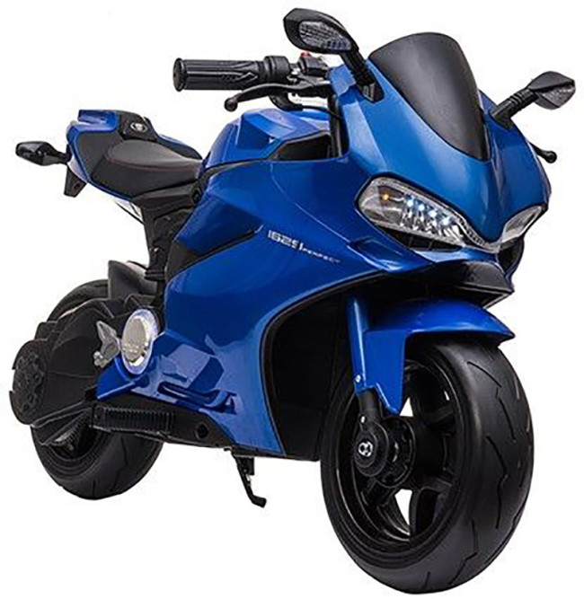 Детский электромобиль мотоцикл Ducati Blue (дисковый тормоз, 16 км/ч, 24V) - SX1629