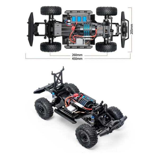 Радиоуправляемый краулер HB Beast Climbing (43 см, 4WD, 1:10) - HB-ZP1009