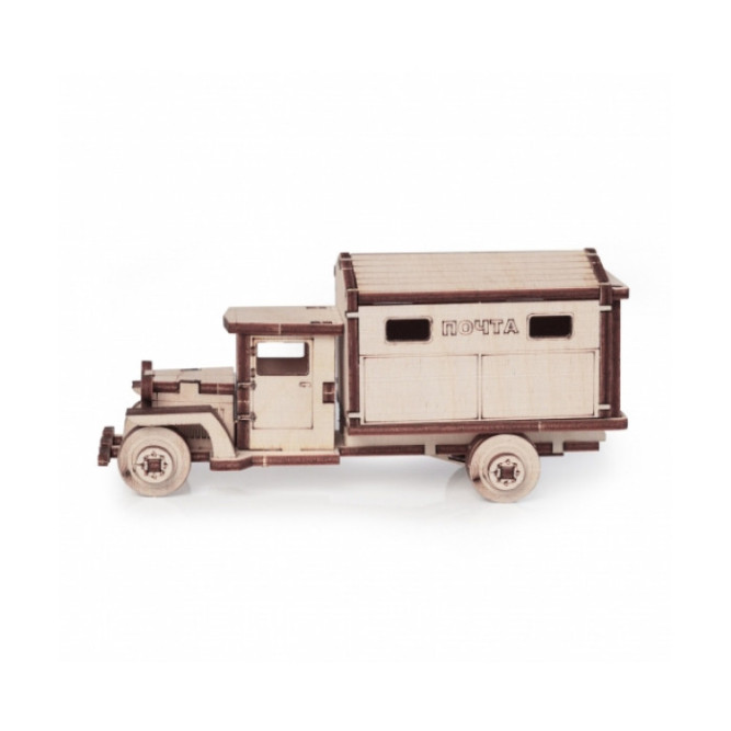 Конструктор 3D деревянный подвижный Lemmo Грузовик ЗИС 5 &amp;quot;Почта&amp;quot; - 00-85