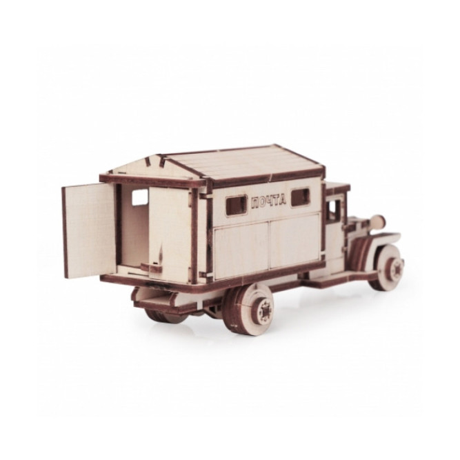 Конструктор 3D деревянный подвижный Lemmo Грузовик ЗИС 5 &amp;quot;Почта&amp;quot; - 00-85