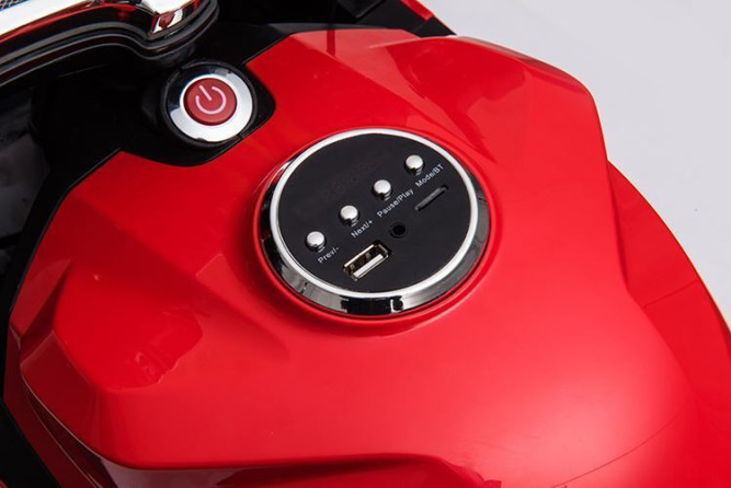 Детский электромобиль мотоцикл Ducati Red (дисковый тормоз, 16 км/ч, 24V) - SX1629