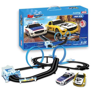 Гоночный автотрек Top Racer Merсedes SLS 1:43 (2 машинки, 6,2 метра) - MR-03L