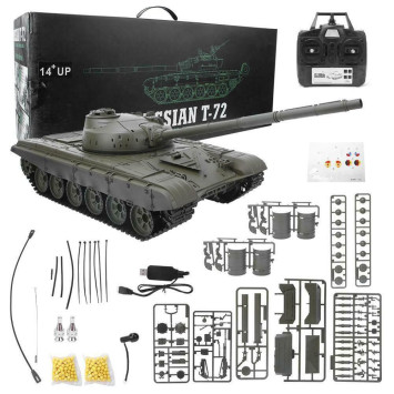 Радиоуправляемый танк Heng Long Т-72 S version V7.0 масштаб 1:16 RTR 2.4GHz - 3939-1Upg V7.0