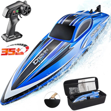 Радиоуправляемый катер Chasing Waves с сумкой (41 см, 35 км/ч) - HJ818-BLUE-BAG