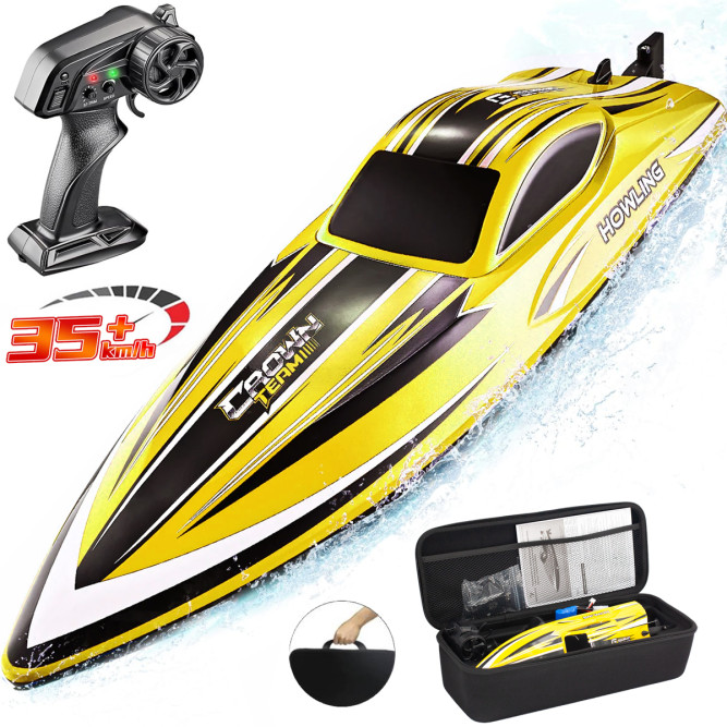 Радиоуправляемый катер Chasing Waves с сумкой (41 см, 35 км/ч) - HJ818-YELLOW-BAG