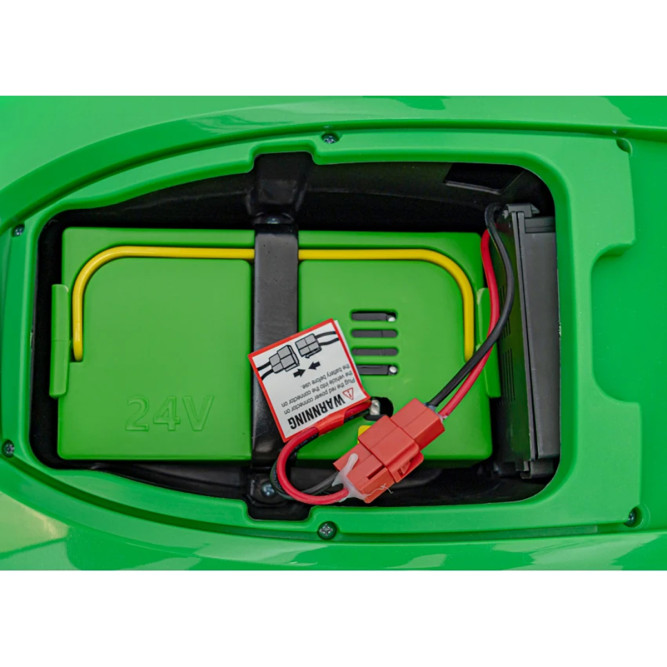 Детский электромобиль трактор с прицепом (зеленый, EVA, пульт, 24V) - BLT-206C-24V-GREEN