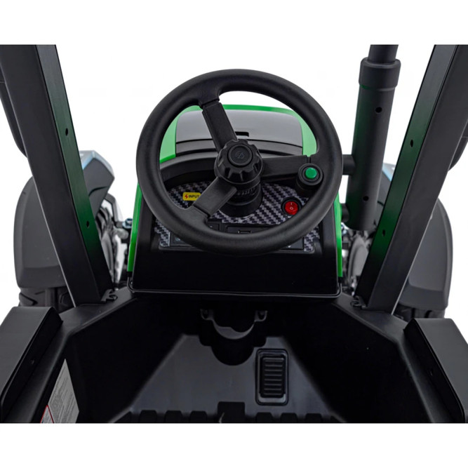 Детский электромобиль трактор с прицепом (зеленый, EVA, пульт, 24V) - BLT-206C-24V-GREEN