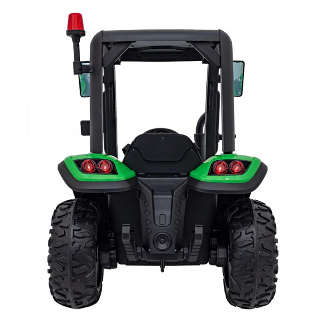 Детский электромобиль трактор с прицепом (зеленый, EVA, пульт, 24V) - BLT-206C-24V-GREEN