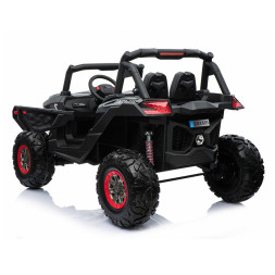 Двухместный полноприводный электромобиль Black Carbon UTV-MX Buggy 12V - XMX603-BLACK-PAINT