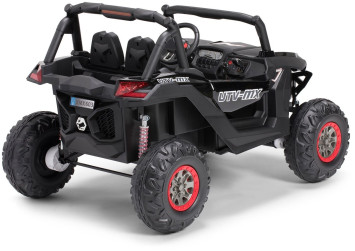 Двухместный полноприводный электромобиль Black Carbon UTV-MX Buggy 12V - XMX603-BLACK-PAINT