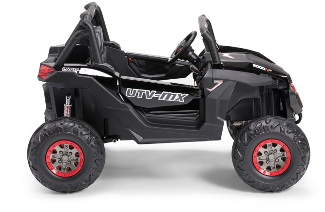 Двухместный полноприводный электромобиль Black Carbon UTV-MX Buggy 12V - XMX603-BLACK-PAINT