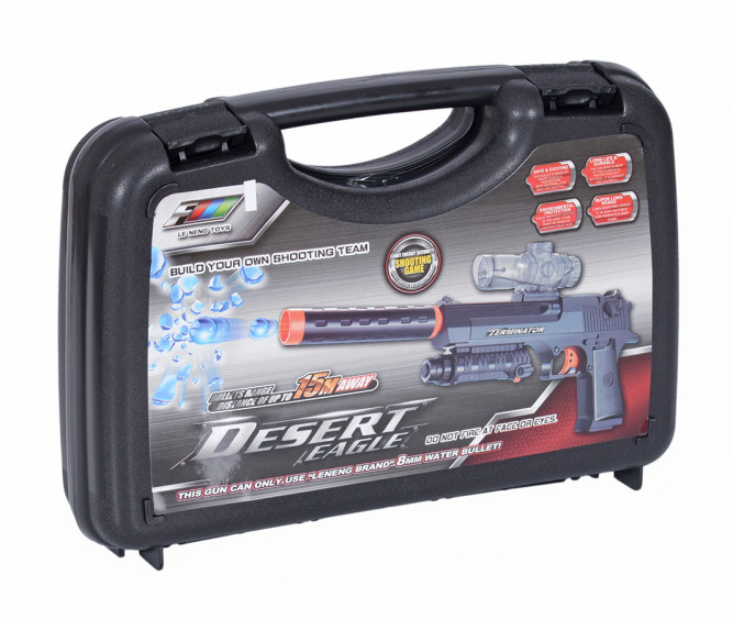 Пистолет с гелевыми пулями (аккумулятор, чемодан) - D1A-1