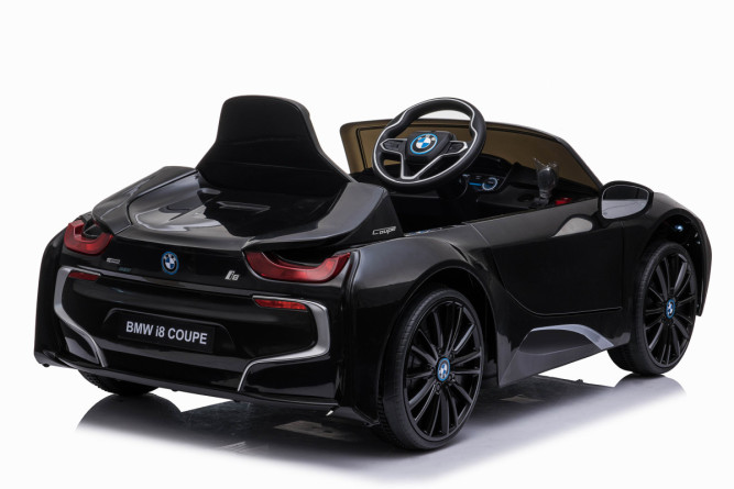 Детский электромобиль BMW i8 Coupe 12V - JE1001-BLACK-PAINT