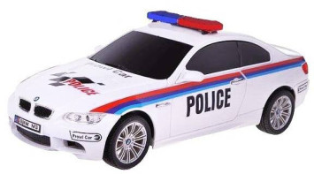 Радиоуправляемая машина GK Racer BMW M3 Coupe POLICE масштаб 1:18 - 866-1803PB-WHITE