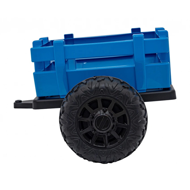 Детский электромобиль трактор с прицепом (синий, EVA, пульт, 24V) - BLT-206C-24V-BLUE