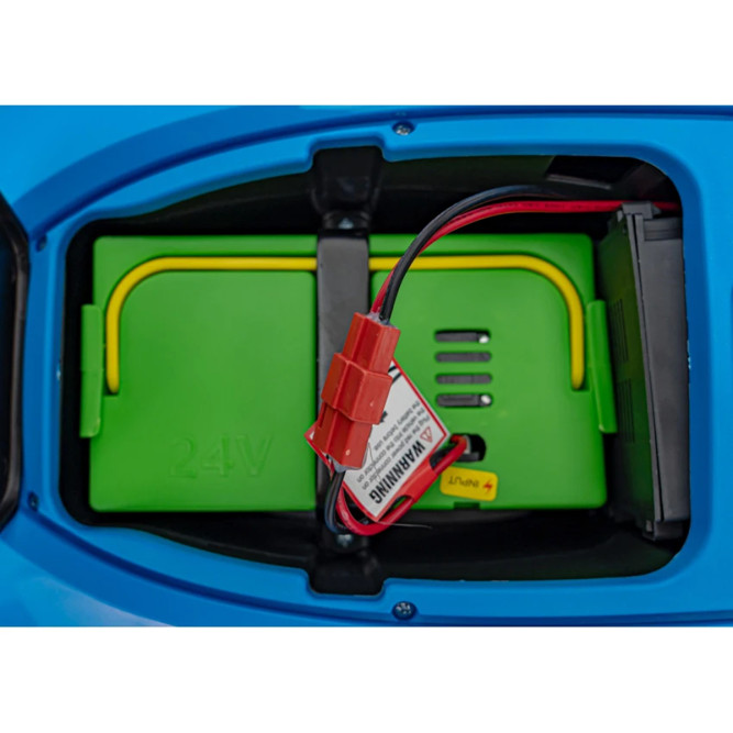 Детский электромобиль трактор с прицепом (синий, EVA, пульт, 24V) - BLT-206C-24V-BLUE