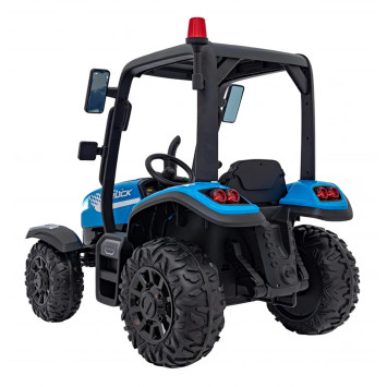 Детский электромобиль трактор с прицепом (синий, EVA, пульт, 24V) - BLT-206C-24V-BLUE