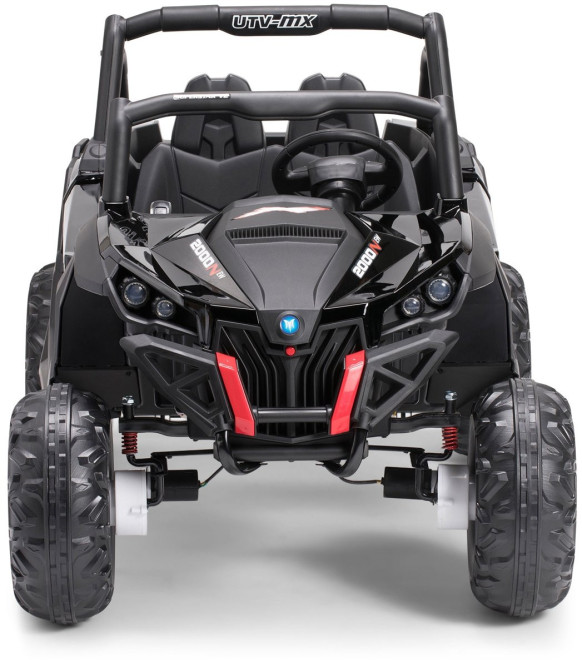 Двухместный полноприводный электромобиль Black Carbon UTV-MX Buggy 12V MP4 - XMX603-BLACK-PAINT-MP4